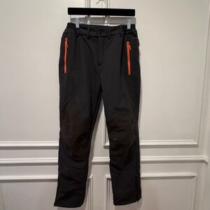 Gash Hao Size 30x30 Gray Fleece-Lined Softshell Pants Outdoor Hiking